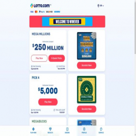 Скриншот главной страницы сайта or.lotto.com