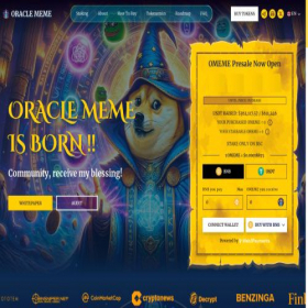 Скриншот главной страницы сайта oraclememe.com