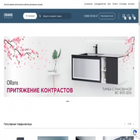 Скриншот главной страницы сайта orans-group.com
