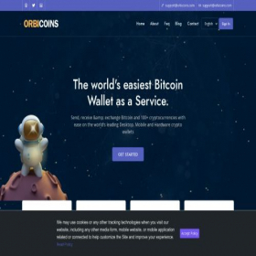 Скриншот главной страницы сайта orbicoins.com