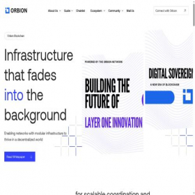 Скриншот главной страницы сайта orbionchain.com
