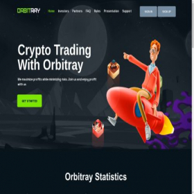 Скриншот главной страницы сайта orbitray.cc