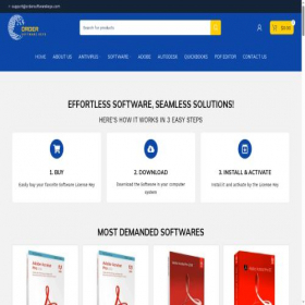 Скриншот главной страницы сайта ordersoftwarekeys.com