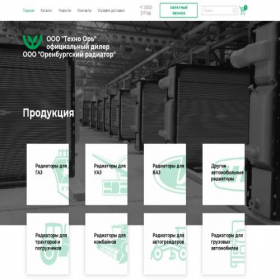 Скриншот главной страницы сайта orenradshop.ru