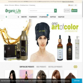 Скриншот главной страницы сайта organiclife.ch