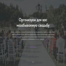 Скриншот главной страницы сайта organizaciyasvadeb.ru