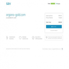 Скриншот главной страницы сайта organo-gold.com