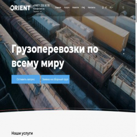 Скриншот главной страницы сайта orient.su