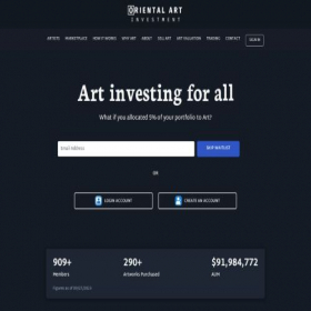 Скриншот главной страницы сайта orientalartinvest.com