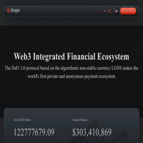 Скриншот главной страницы сайта origindefi.io