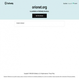 Скриншот главной страницы сайта orionet.org