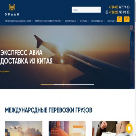 Скриншот главной страницы сайта orlan.su