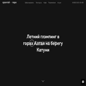 Скриншот главной страницы сайта oroktoypark.ru
