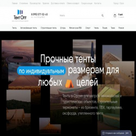 Скриншот главной страницы сайта orsk.tentoptom.ru