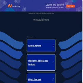 Скриншот главной страницы сайта oruscapital.com