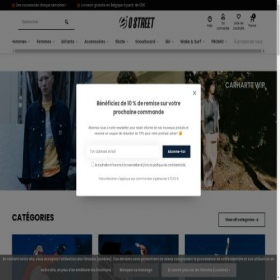 Скриншот главной страницы сайта ostreet.be