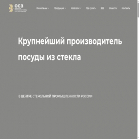 Скриншот главной страницы сайта osz-glass.ru