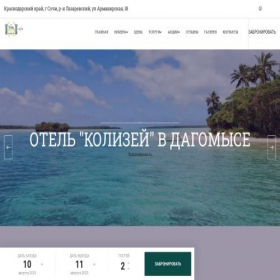 Скриншот главной страницы сайта otelpolet.ru