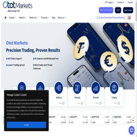 Скриншот главной страницы сайта otetmarkets.com