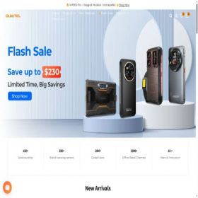 Скриншот главной страницы сайта oukitel.store
