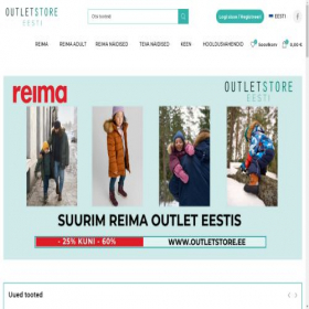 Скриншот главной страницы сайта outletstore.ee