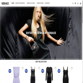 Скриншот главной страницы сайта outletversace.com