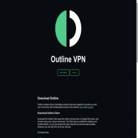 Скриншот главной страницы сайта outline-vpn.com