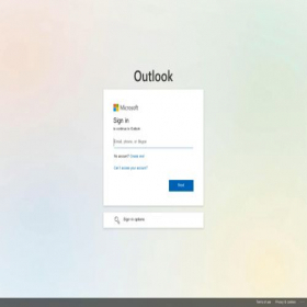 Скриншот главной страницы сайта outlook.office365.com