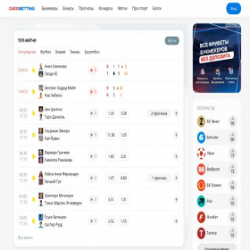 Скриншот главной страницы сайта overbetting.pro