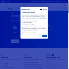Скриншот главной страницы сайта ovh.com