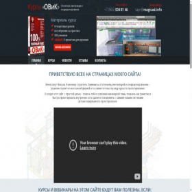 Скриншот главной страницы сайта ovik.biz