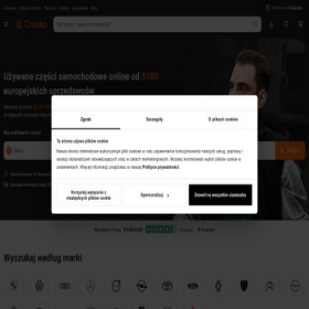 Скриншот главной страницы сайта ovoko.pl