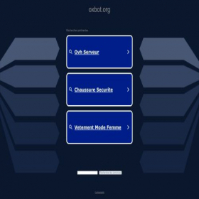 Скриншот главной страницы сайта oxbot.org