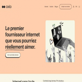 Скриншот главной страницы сайта oxio.ca