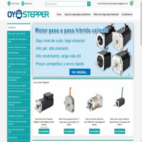 Скриншот главной страницы сайта oyostepper.es