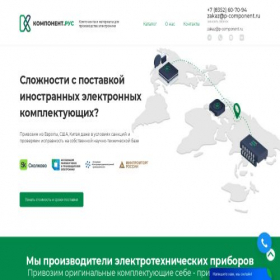 Скриншот главной страницы сайта p-component.ru