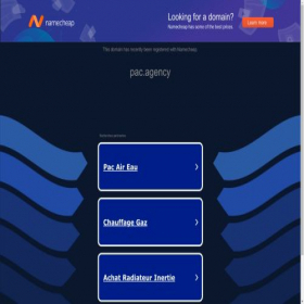 Скриншот главной страницы сайта pac.agency