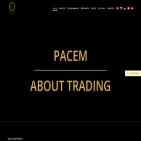 Скриншот главной страницы сайта pacem.io