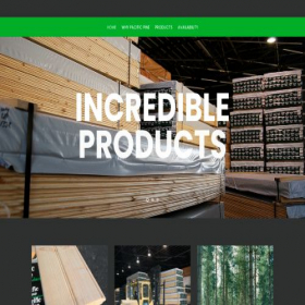 Скриншот главной страницы сайта pacificpine.ca