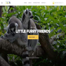 Скриншот главной страницы сайта pafoszoo.com