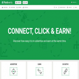 Скриншот главной страницы сайта paidverts.com