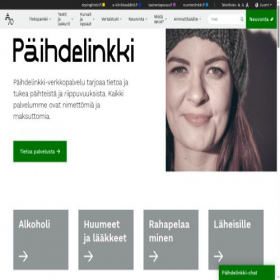 Скриншот главной страницы сайта paihdelinkki.fi