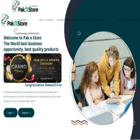 Скриншот главной страницы сайта pakestores.com