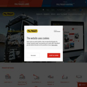 Скриншот главной страницы сайта palfinger.com