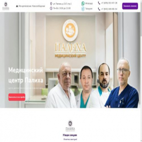 Скриншот главной страницы сайта palikha.ru