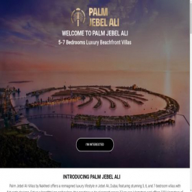 Скриншот главной страницы сайта palm-jebel-ali.ae