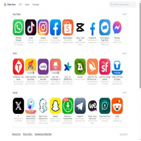 Скриншот главной страницы сайта palmplaystore.com
