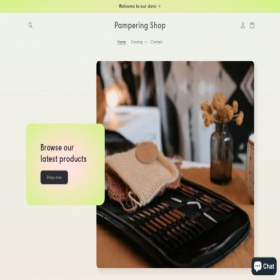 Скриншот главной страницы сайта pampering.shop