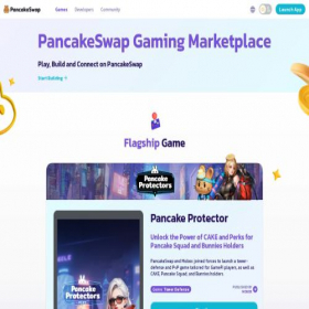 Скриншот главной страницы сайта pancakeswap.games