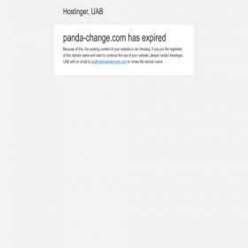 Скриншот главной страницы сайта panda-change.com